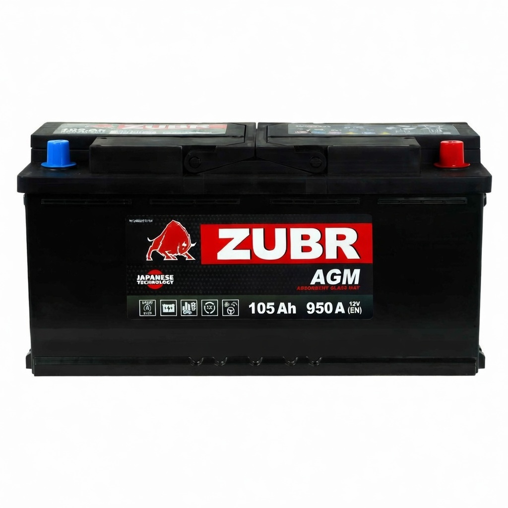 105 Ah ZUBR AGM R+