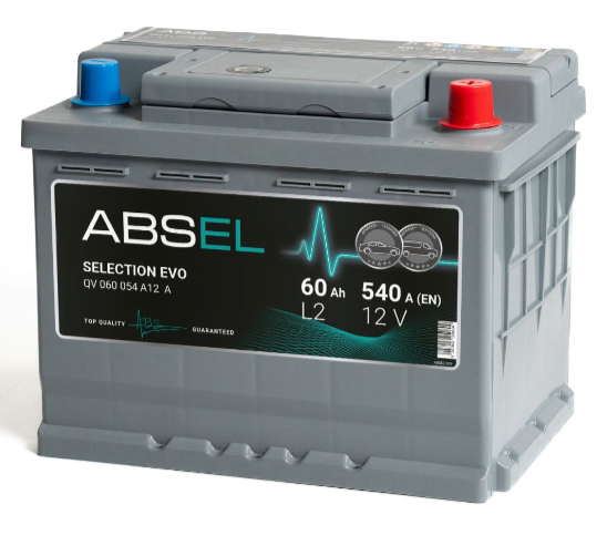 ABSEL SLI 12V L2 60Ah 540A ОП type EURO