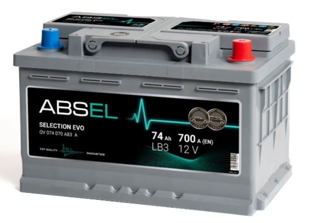 ABSEL SLI 12V LB3 74Ah 700A ОП type EURO