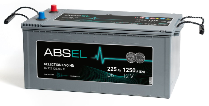 ABSEL SLI HD 12V D6 225Ah 1250A 3  ОП type EURO