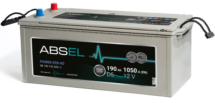 Аккумулятор EFB ABSEL POWER EFB HD 12V D5 190Ah 1050A 3  ОП type EURO