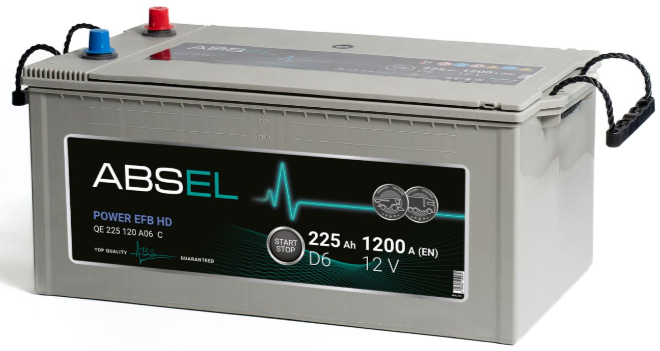Аккумулятор EFB ABSEL POWER EFB HD 12V D6 225Ah 1200A 3  ОП type EURO