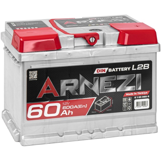 Arnezi DIN SMF 60 А/ч обратный R(+) 242х175х175 L2B EN600 A