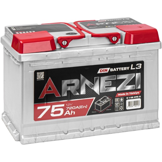 Arnezi DIN SMF 75 А/ч обратный R(+) 278х175х190 L3 EN720 A