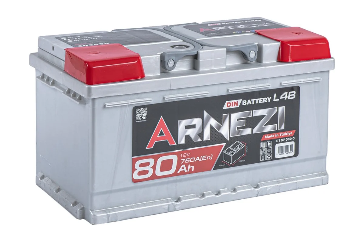 ARNEZI DIN SMF 80 А/ч обратный R+ 315x175x175 L4B EN 760 А