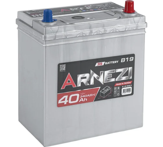 ARNEZI JIS SMF 40 А/ч обратный тон. клеммы R+ 197x128x225 NS40 EN 340 А