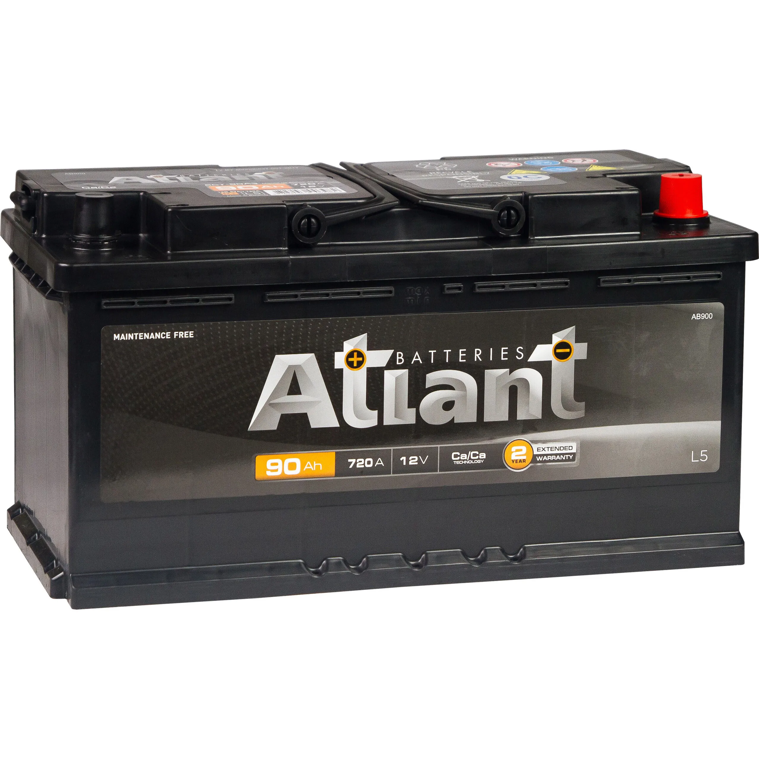 ATLANT Black 90Ah R+