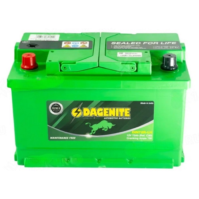 DAGENITE 72Аh L+ низкий