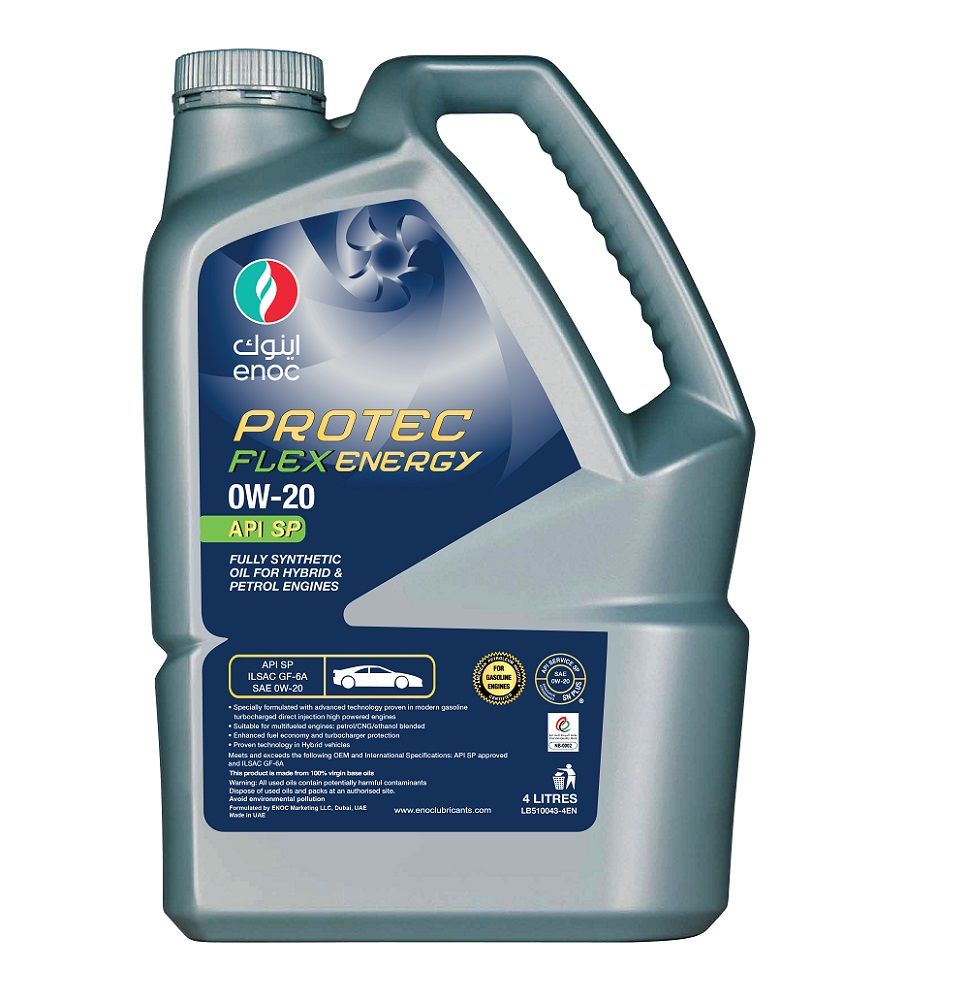 ENOC PROTEC FLEX ENERGY 0W-20 4L, моторное масло