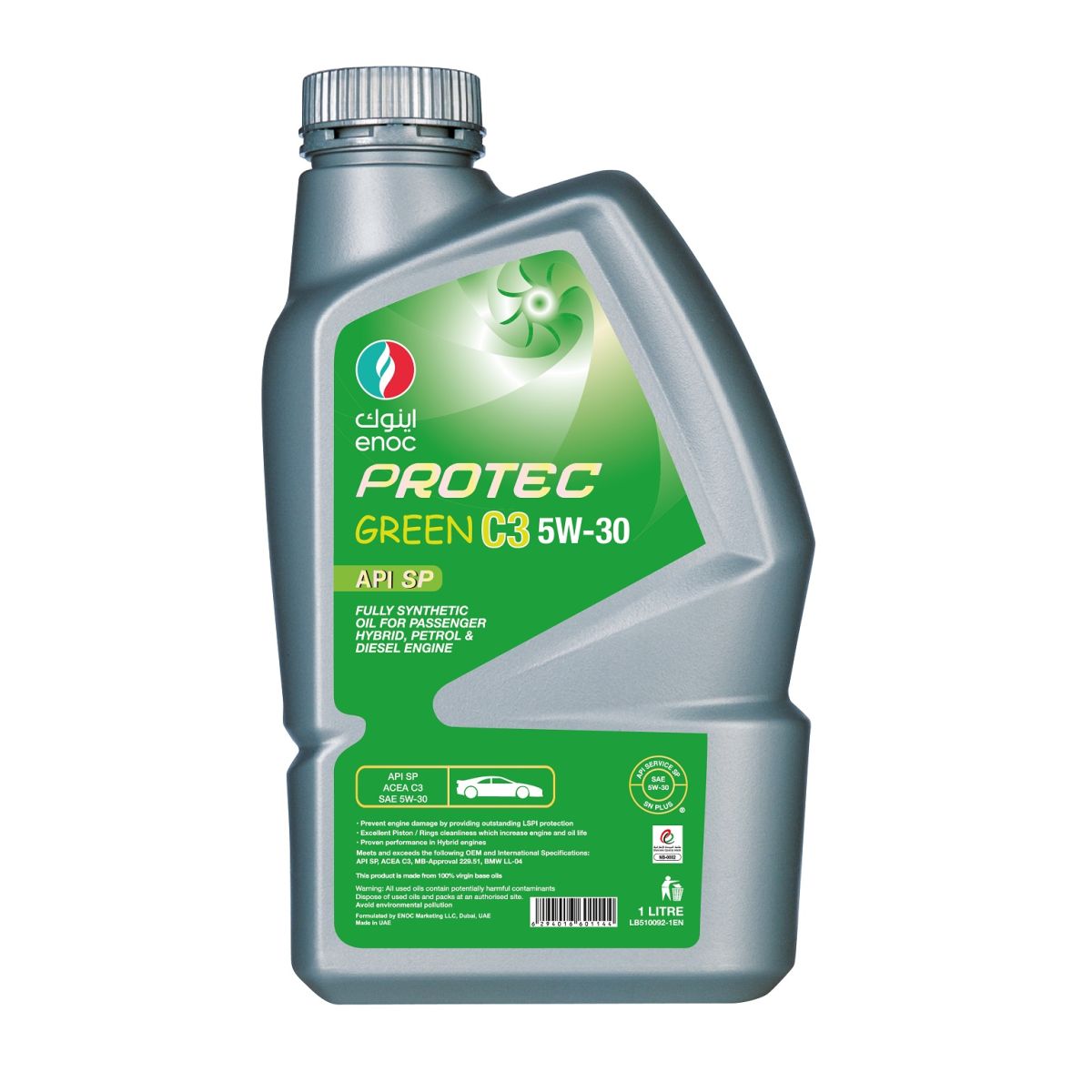 ENOC PROTEC GREEN C3 5W-30 1L, моторное масло