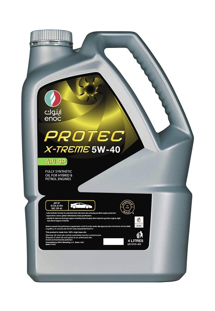 ENOC PROTEC X-TREME 5W-40 4L, моторное масло