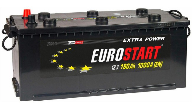 EUROSTART Extra Power 190Ah R+ борт