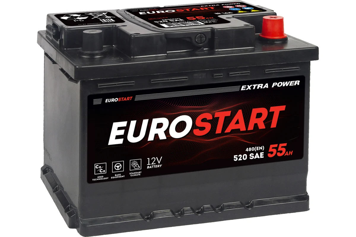 EUROSTART Extra Power 55Ah R+
