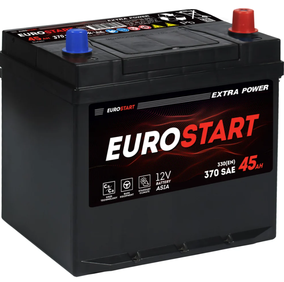 EUROSTART Extra Power Asia 45Ah R+ без борта