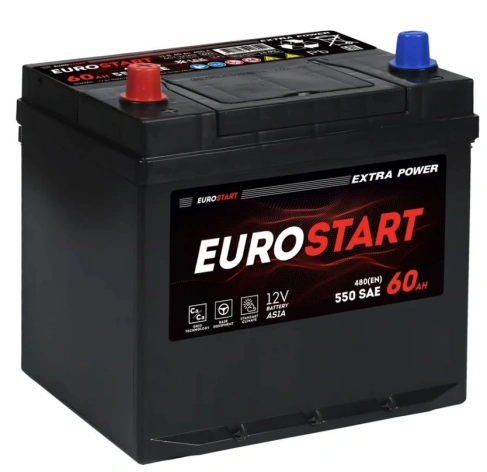 EUROSTART Extra Power Asia 60Ah L+ нижний борт