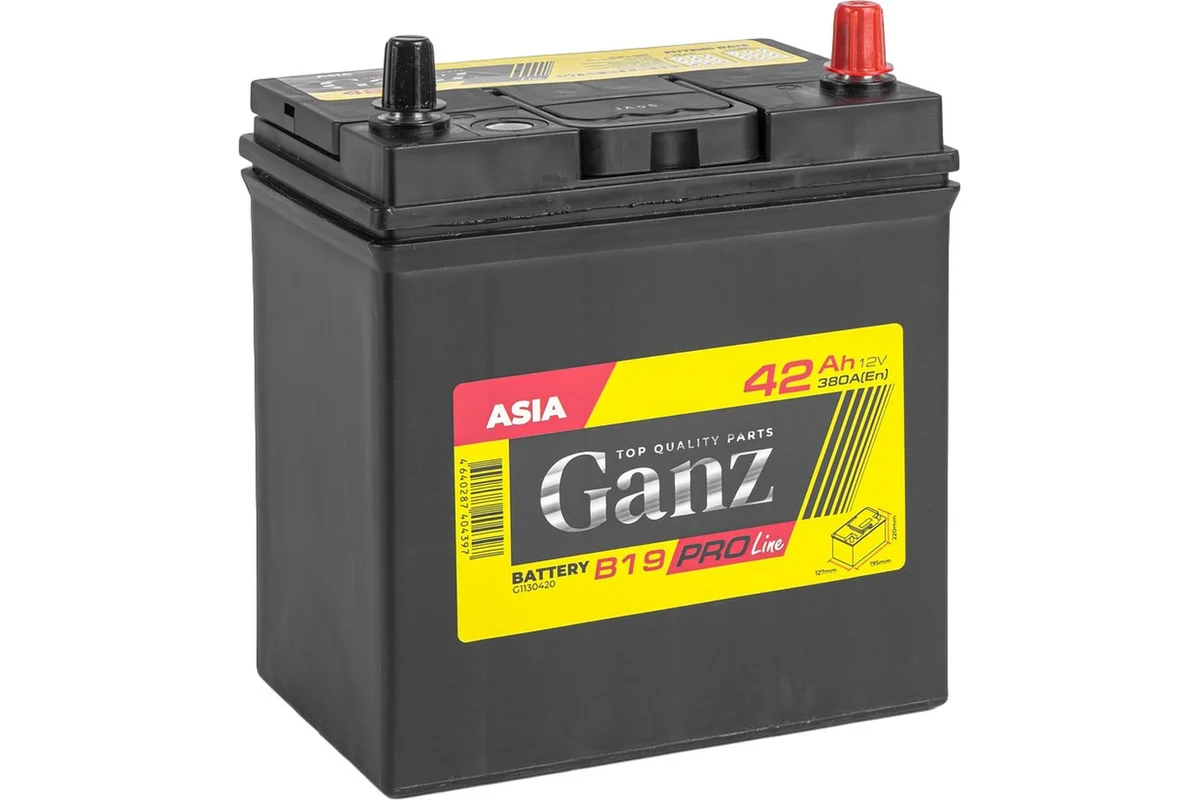 GANZ PRO-Line JIS 42 А/ч обратный R+ 195x127x220 B19 EN 380 А