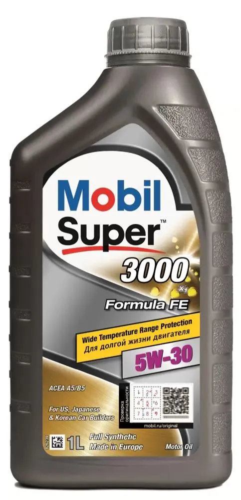 Mobil SUPER 3000 X1 Formula FE 5W-30, 1л. Масло моторное.