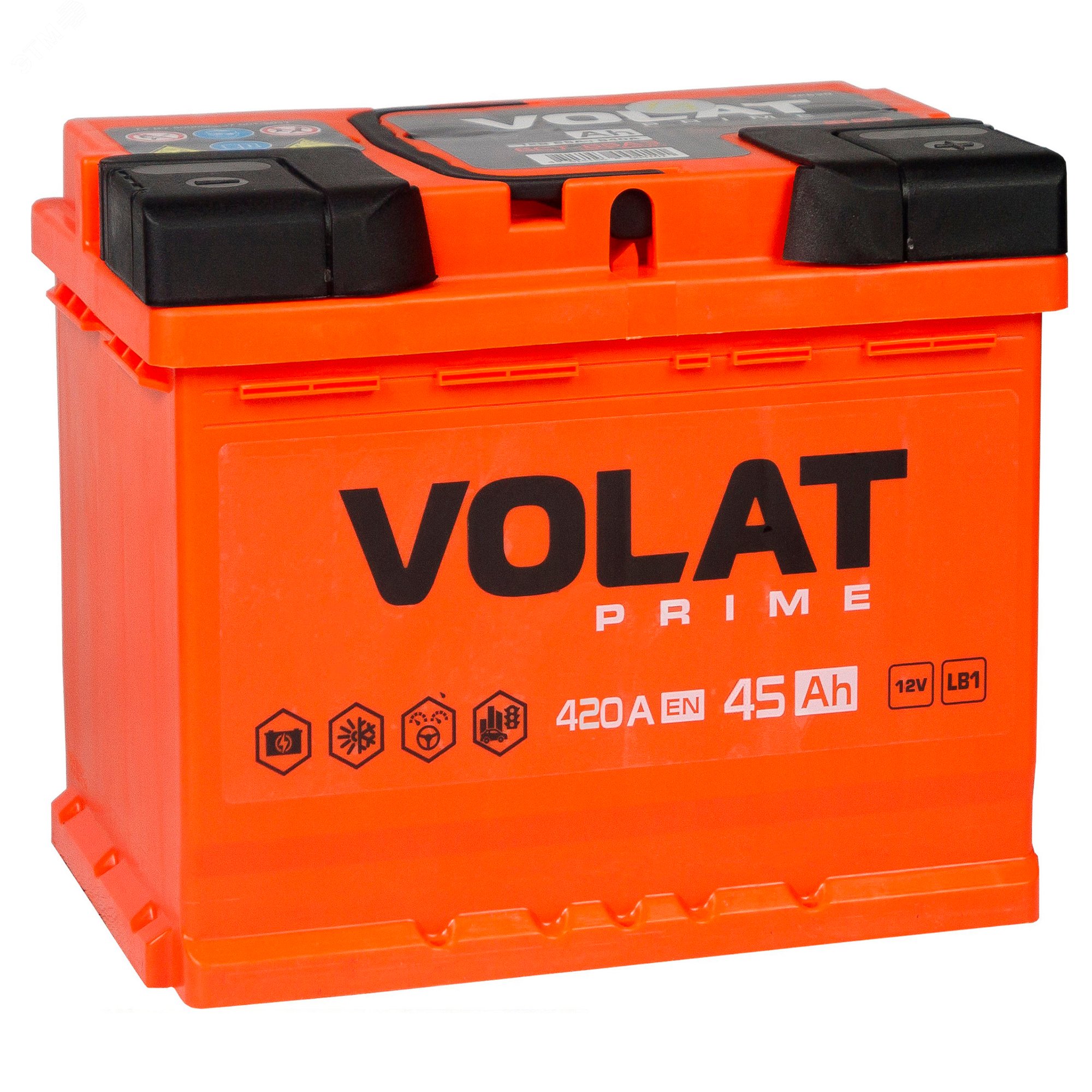 VOLAT Prime 45Ah R+ низкий