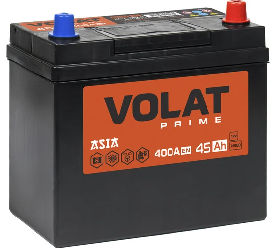 VOLAT Prime Asia 45Ah R+ без борта