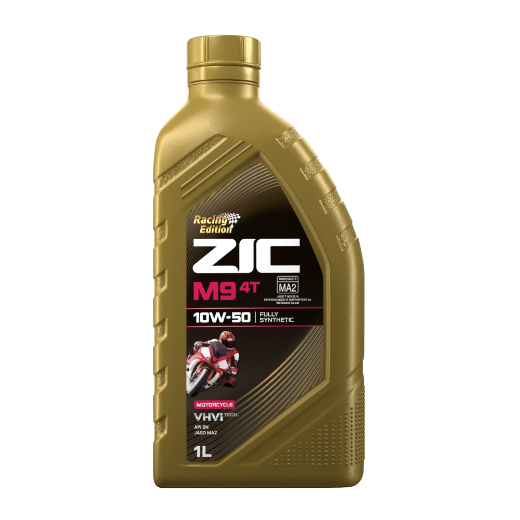 ZIC M9 RACING 10W-50 (4T),   1 л.  Масло моторное.