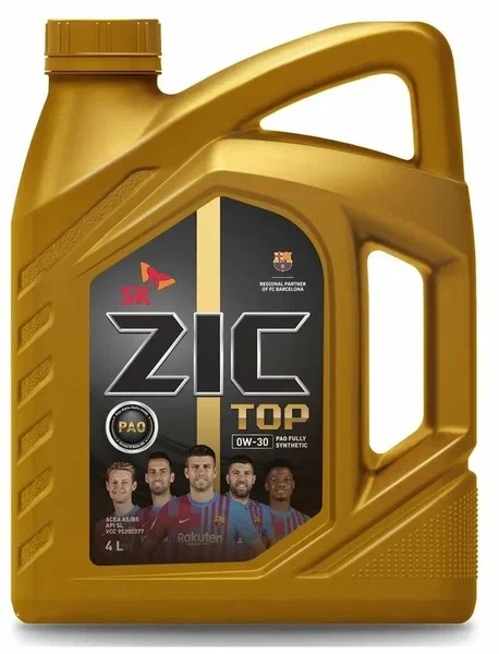 ZIC TOP 0W-30,   4 л. Масло моторное.
