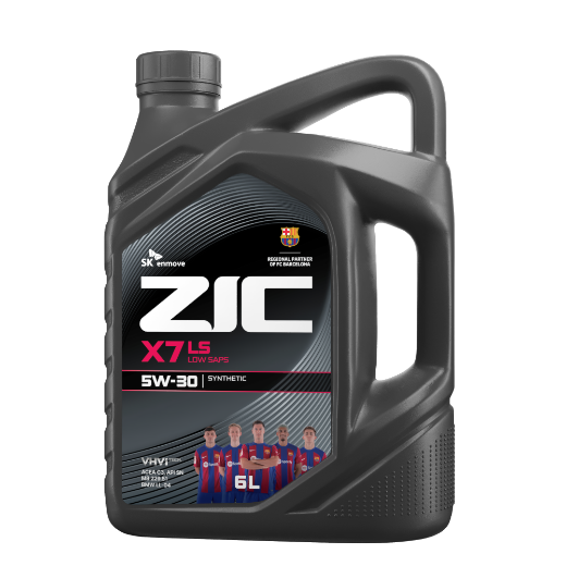 ZIC X7  LS 5W-30,   6 л. Масло моторное.
