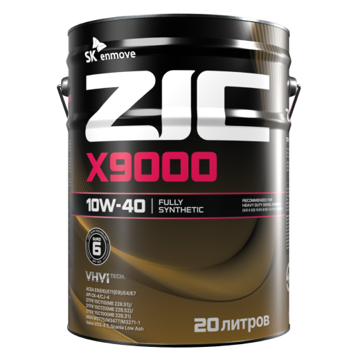 ZIC X9000 10W-40,  20 л. Масло моторное.