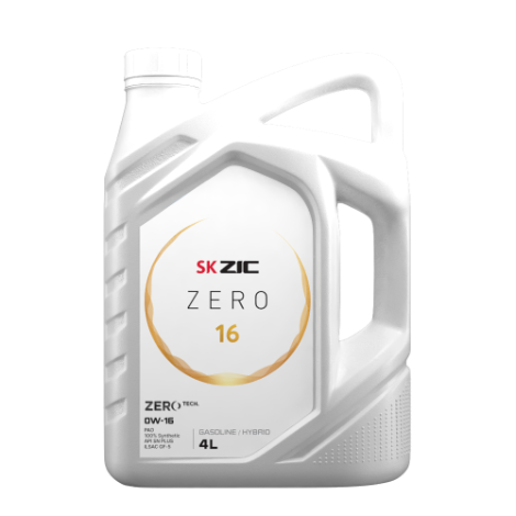 ZIC ZERO 16  0W-16,   4 л. Масло моторное.