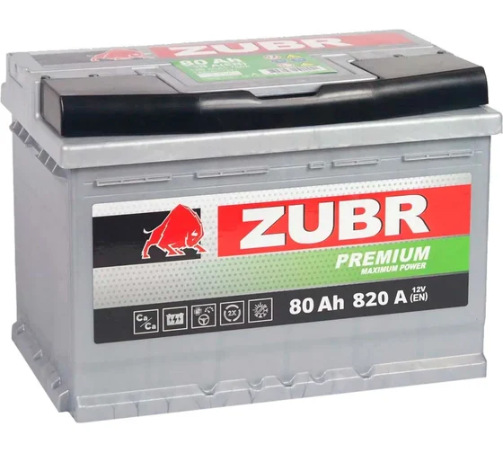 ZUBR Premium 80Ah R+
