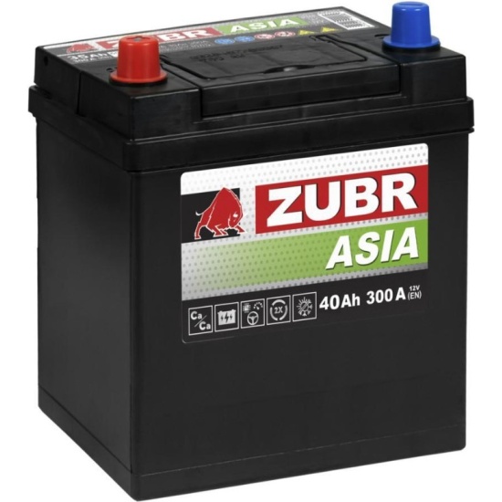 ZUBR Premium Asia 40Ah L+ без борта